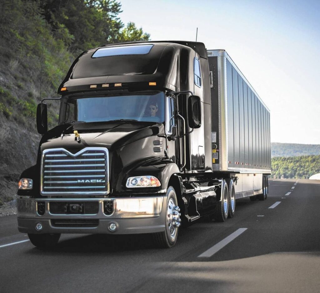 a truck on the road